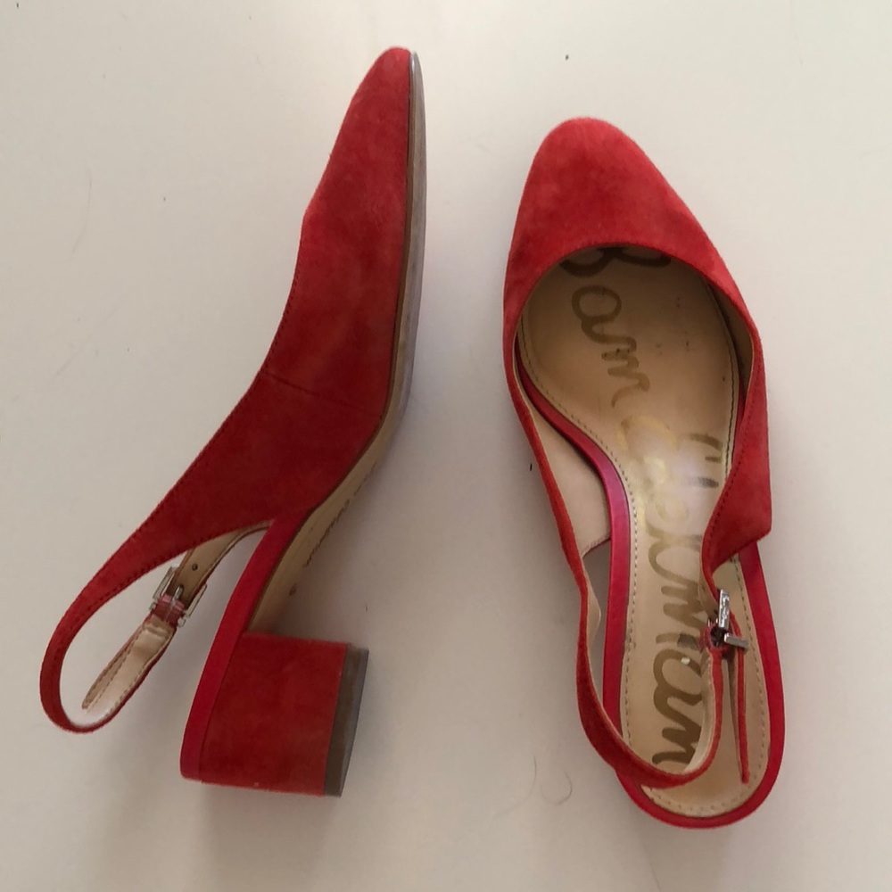 Sam Edelman Size 6.5 Lorene Suede Slingback Pump